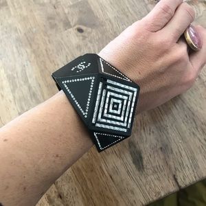 CHANEL Jewelry - Authentic Black Chanel Bracelet- not perfect CHANEL Jewelry - Authentic Black Chanel Bracelet- not perfect